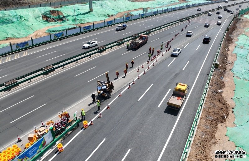 沙南高速公路全线最长桥双线贯通